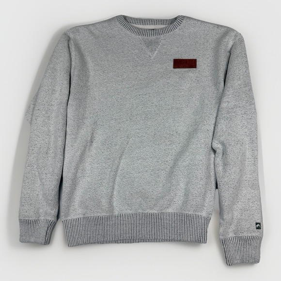 Outfitter Trading Co Tops - Jackson Hole WY Graphic Crewneck Sweatshirt Gray Marled Knit Retro Souvenir Sz S